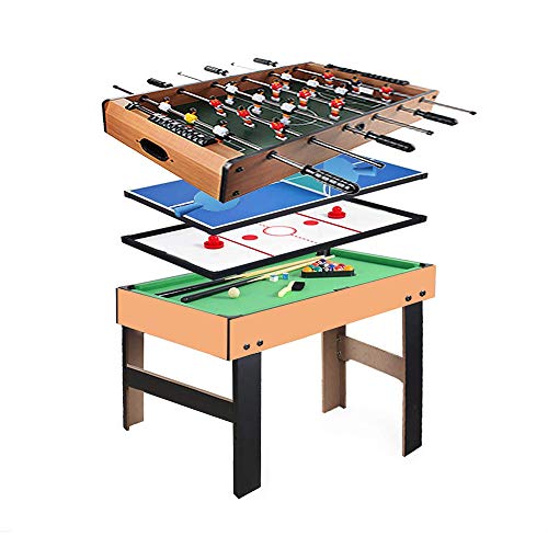 Mesa De Juego Múltiple Plegable 4 En 1, Mesa De Billar Estable, Mesa De Hockey, Futbolín De Fútbol, Mesa De Tenis De Mesa, Cumpleaños De Navidad Mesa De Juego Múltiple Plegable 4 En 1, Mesa De Billar Estable, Mesa De Hockey, Futbolín De Fútbol, Mesa De Tenis De Mesa, Cumpleaños De Navidad