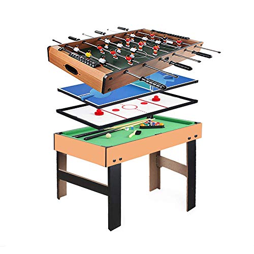 Mesa De Juego Múltiple Plegable 4 En 1, Mesa De Billar Estable, Mesa De Hockey, Futbolín De Fútbol, Mesa De Tenis De Mesa, Cumpleaños De Navidad