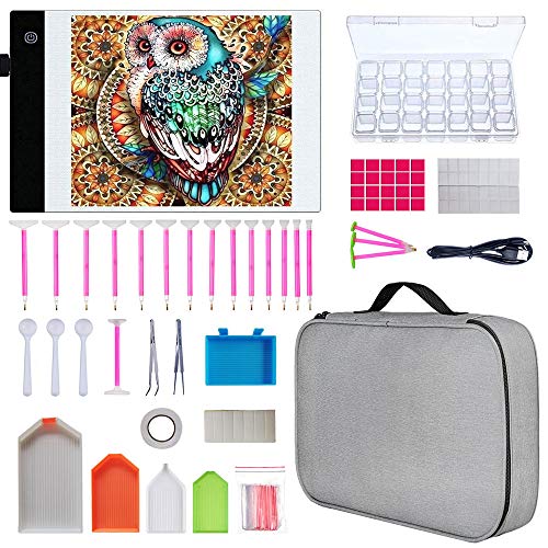 Mesa de Luz Dibujo A4,HNSHAG LED Pad para pintura diamante 124 piezas de diamantes de bricolaje Herramientas de pintura y kits de accesorios,mesa de luz para artistas Dibujo Sketching Animación Diseño Mesa de Luz Dibujo A4,HNSHAG LED Pad para pintura diamante 124 piezas de diamantes de bricolaje Herramientas de pintura y kits de accesorios,mesa de luz para artistas Dibujo Sketching Animación Diseño