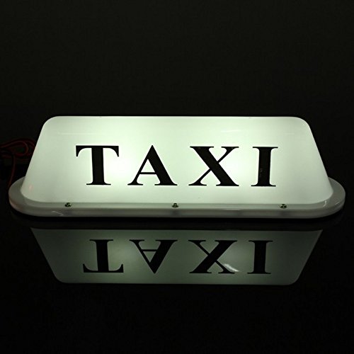 MFPower - Señal de taxi para techo de coche, con base magnética, impermeable, con luz led