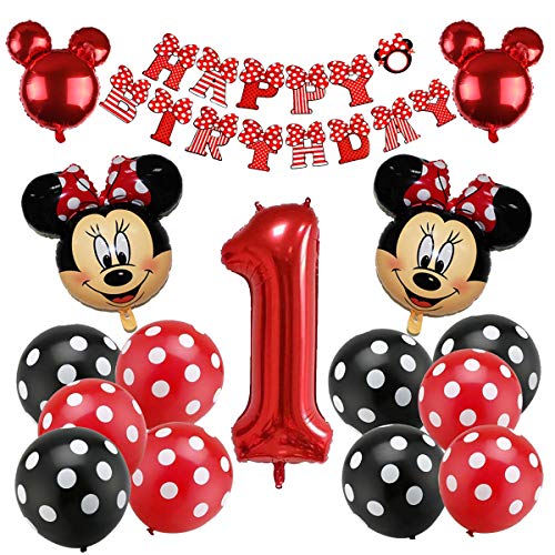 Mickey Party Globos, Decoraciones de cumpleaños de Mickey Mouse, Globos número para la Fiesta Temática de Mickey Mouse Artículos de Fiesta de Mickey y Minnie para Primer Cumpleaños Mickey Party Globos, Decoraciones de cumpleaños de Mickey Mouse, Globos número para la Fiesta Temática de Mickey Mouse Artículos de Fiesta de Mickey y Minnie para Primer Cumpleaños