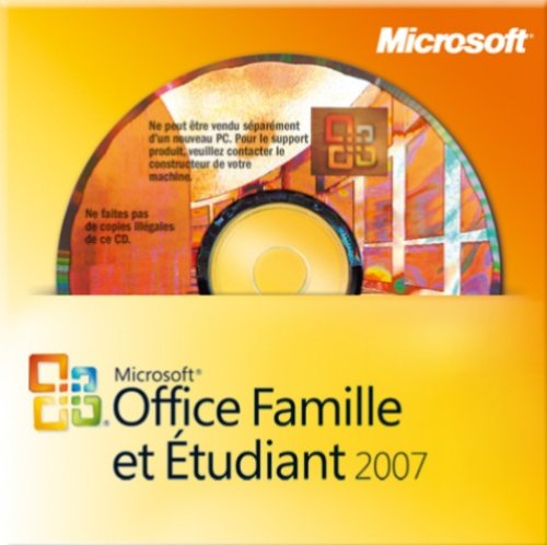 Microsoft Office Home and Student 2007 (FR) 1-pack - Suites de programas (1 usuario(s), 1500 MB, 256 MB, Intel Pentium 500MHz, FRE)
