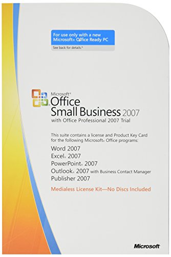 Microsoft Office Small Business 2007, V2, w/OfcPro2007Trial MLK, OEM, 3pk, EN - Suites de programas (V2, w/OfcPro2007Trial MLK, OEM, 3pk, EN, Intel Pentium 500MHz, PC, ENG, Microsoft Windows XP Service Pack SP2 +; Microsoft Windows Server 2003 SP1)