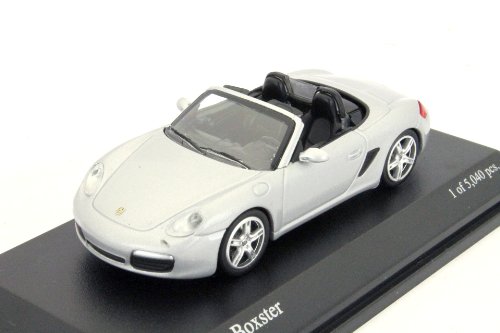 Minichamps 640065630 - Coche de colección Porsche Boxster'05, plateado - escala 1/64