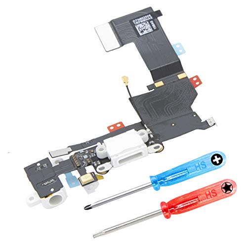 MMOBIEL Conector Dock de Carga de Reemplazo Compatible con iPhone SE 4.0 Pulg. (Space Grey/Negro) Incl. Destornilladores