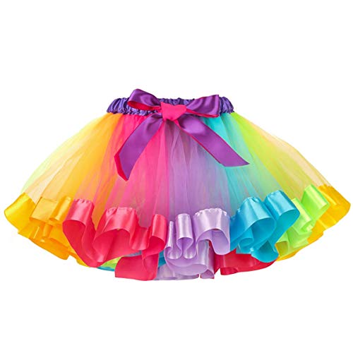 MMTX Tutu Skirt para niñas Arco Iris Falda de Tul Danza Falda Girls Rainbow Tutu Skirt Disfraces de Ballet para Niñas Pequeñas de 5 a 8 Años MMTX Tutu Skirt para niñas Arco Iris Falda de Tul Danza Falda Girls Rainbow Tutu Skirt Disfraces de Ballet para Niñas Pequeñas de 5 a 8 Años