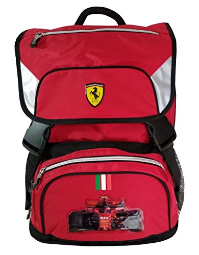 Mochila escolar extensible Ferrari 41 x 29 x 13,5 + 9 cm original 62543