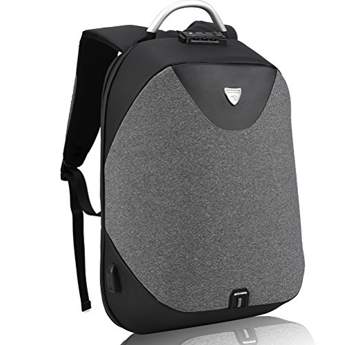 Mochila Portátil para Hombres - Arctic Hunter Mochila Antirrobo Impermeable para Portátil Multiusos Daypacks con Puerto de Carga USB