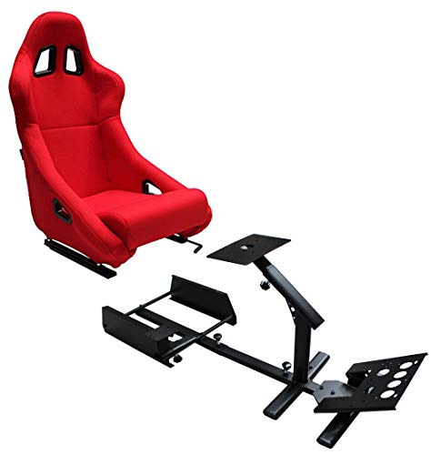 MODAUTO Soporte de Videojuego, Soporte de Juego de Carreras, Controlar de Juego, con Asiento Deportivo, con Soporte de Volante y Cambios, Compatible con Logitech G29/G27, ModeloB+N010G Ojo Grande MODAUTO Soporte de Videojuego, Soporte de Juego de Carreras, Controlar de Juego, con Asiento Deportivo, con Soporte de Volante y Cambios, Compatible con Logitech G29/G27, ModeloB+N010G Ojo Grande