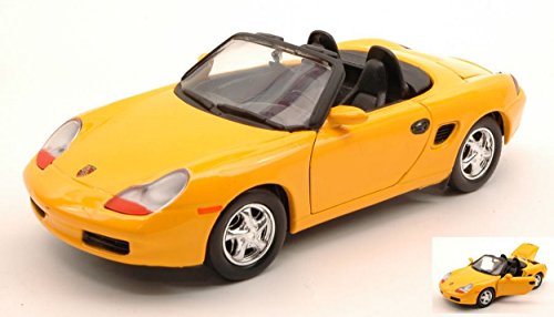 Motormax MTM73226Y Porsche Boxster 1996 Yellow 1:24 MODELLINO Die Cast Model Compatible con