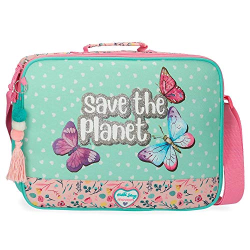 Movom Save The Planet Cartera Escolar Multicolor 38x28x6 cms Poliéster Reciclado