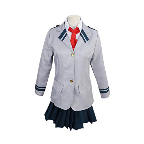 My Hero Academia Uniforme Chica Estudiante Traje Ochaco Uraraka Bakugou Katsuki Uniforme Escolar Japones Cosplay Costume Chaqueta Gris Y Camisa,Falda O Pantalón Y Corbata Roja My Hero Academia Uniforme Chica Estudiante Traje Ochaco Uraraka Bakugou Katsuki Uniforme Escolar Japones Cosplay Costume Chaqueta Gris Y Camisa,Falda O Pantalón Y Corbata Roja
