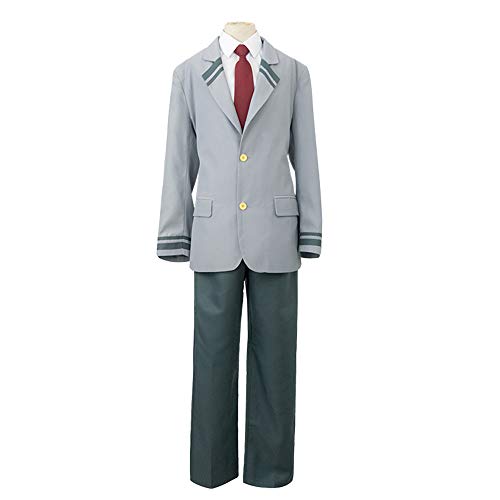 My Hero Academia Uniforme Chica Estudiante Traje Ochaco Uraraka Bakugou Katsuki Uniforme Escolar Japones Cosplay Costume Chaqueta Gris Y Camisa,Falda O Pantalón Y Corbata Roja