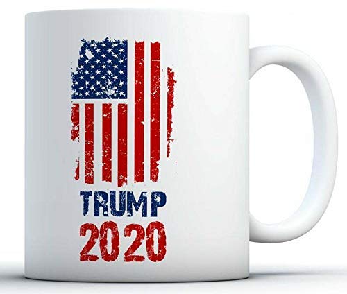 N\A Taza de café de la Bandera de Trump 2020 Taza de Trump 2020 Taza del Presidente Trump Regalos republicanos
