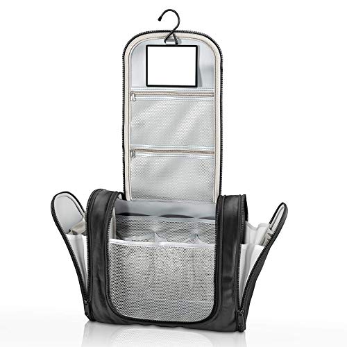 Neceser Viaje Bolsa de Aseo para colgar + Espejo + Bolsillos Interiore | Bolso de Tocador Maquillaje Grande Impermeable | Hombre Mujer Niño - Accesorio Baño, Viajar, Equipaje Mano, Outdoor, Camping Neceser Viaje Bolsa de Aseo para colgar + Espejo + Bolsillos Interiore | Bolso de Tocador Maquillaje Grande Impermeable | Hombre Mujer Niño - Accesorio Baño, Viajar, Equipaje Mano, Outdoor, Camping