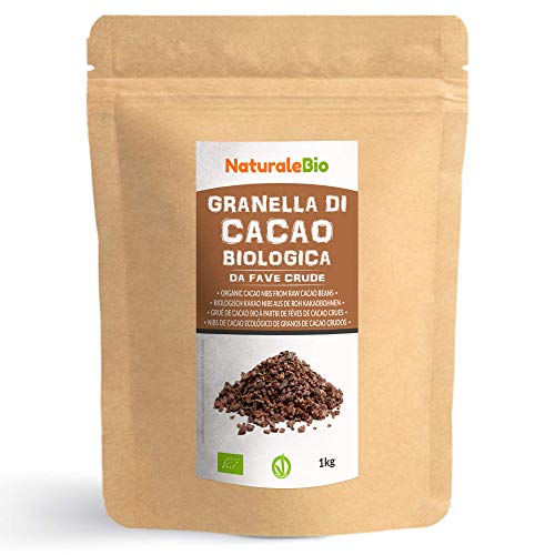 Nibs de Cacao Crudo Ecológico 1 kg. 100% Puntas de Cacao Bio, Natural y Puro. Cultivado en Perú a partir de la planta Theobroma cacao. Fuente de magnesio, potasio y hierro. NaturaleBio Nibs de Cacao Crudo Ecológico 1 kg. 100% Puntas de Cacao Bio, Natural y Puro. Cultivado en Perú a partir de la planta Theobroma cacao. Fuente de magnesio, potasio y hierro. NaturaleBio