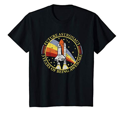 Niños Futuro Astronauta - 3er Cumpleaños - Transbordador Espacial Camiseta