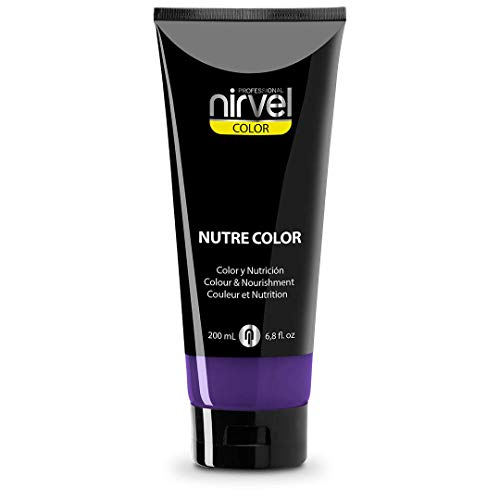 Nirvel NUTRE COLOR FLUOR Mora 200 mL Mascarilla Profesional - Coloración temporal - Nutrición y brillo Nirvel NUTRE COLOR FLUOR Mora 200 mL Mascarilla Profesional - Coloración temporal - Nutrición y brillo