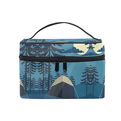 Noche De Luna Durmiente Organizador Bolsa de Cosméticos Bolsas Neceseres de Maquillaje Estuche de Aseo de Tocador para Mujeres Señoras Niñas Noche De Luna Durmiente Organizador Bolsa de Cosméticos Bolsas Neceseres de Maquillaje Estuche de Aseo de Tocador para Mujeres Señoras Niñas