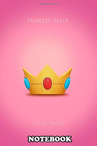 Notebook: Princess Peach Minimal Poster , Journal for Writing, College Ruled Size 6" x 9", 110 Pages