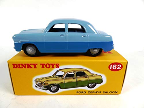 OPO 10 - Atlas Dinky Toys Ford Zephyr Saloon Azul 162 (Ref: MB453)