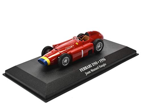 OPO 10 - Coche 1/43 Compatible con Ferrari D50 - 1956 Juan Manuel Fangio Campeón del Mundo F1 1956 (Ref: 7174001)