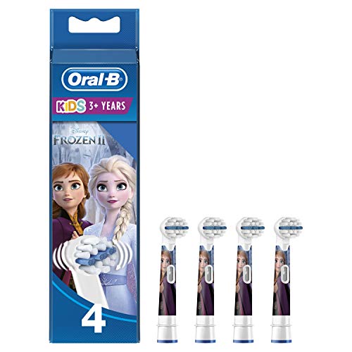 Oral-B Stages Power - Cabezal de recambio para cepillo eléctrico, con los Personajes de Frozen, Pack de 4