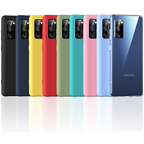 Oududianzi - [9 Colores Funda para Samsung Galaxy S20 FE/S20 FE 5G,Case de Silicona Suave de TPU Funda Protector de Goma Fexible Delgado Liviano y a Prueba de Golpes Antirrayas