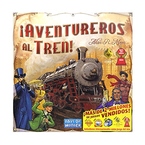 Outletdelocio. Juego de Mesa Aventureros Al Tren. Version Original. Edicion Española