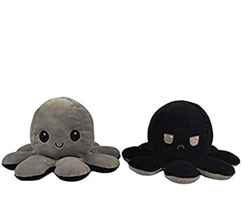 Pandiui23 Peluche de Pulpo Reversible, Bonitos Juguetes de Peluche muñeco de Doble Cara el Pulpo Reversible Original de Felpa Bonitos Juguetes de Peluche Niños (Negro) Pandiui23 Peluche de Pulpo Reversible, Bonitos Juguetes de Peluche muñeco de Doble Cara el Pulpo Reversible Original de Felpa Bonitos Juguetes de Peluche Niños (Negro)