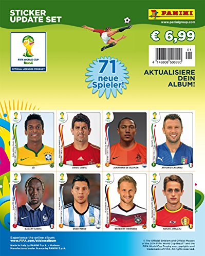 Panini World Cup 2014 Brasil - Set of 71 update stickers, multipack NEW !