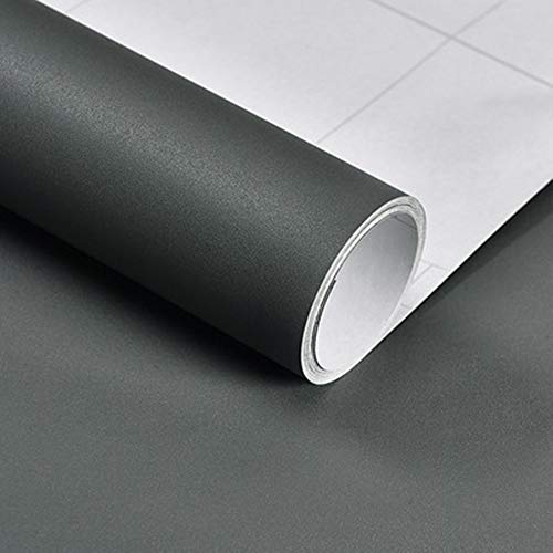 Papel Pintado Adhesivo Gris,Vinilos Decorativa, Antifouling y Resistete a Humedad y Mancha de Grasa, Papel Adhesivo para Pared, Gris Oscuro Papel Pintado Adhesivo Gris,Vinilos Decorativa, Antifouling y Resistete a Humedad y Mancha de Grasa, Papel Adhesivo para Pared, Gris Oscuro