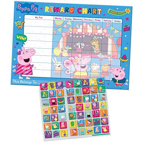 Paper Projects- Peppa Pig - Tabla de recompensa Diaria y 56 Pegatinas Brillantes Reutilizables (01.70.30.021) Paper Projects- Peppa Pig - Tabla de recompensa Diaria y 56 Pegatinas Brillantes Reutilizables (01.70.30.021)