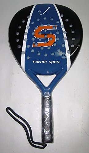 Patriot Pala, Raqueta Padel Sport Nueva a Estrenar, Fibra de Carbono y Black Eva (Azul-Negro)