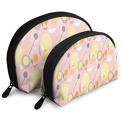 Patrón geométrico Abstracto de los años 60 Colores Pastel Bolsas portátiles Bolsa de Maquillaje Bolsa de Aseo Bolsas de Viaje portátiles multifunción Patrón geométrico Abstracto de los años 60 Colores Pastel Bolsas portátiles Bolsa de Maquillaje Bolsa de Aseo Bolsas de Viaje portátiles multifunción
