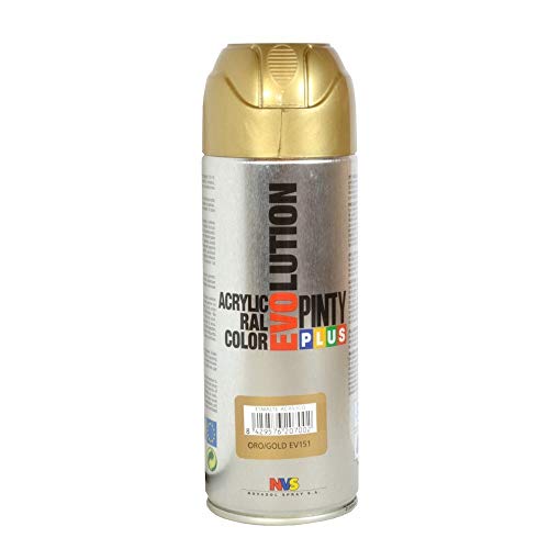 PINTYPLUS EVOLUTION 279 Pintura Spray Acrílica Brillo 520cc Gold P151, Oro, 0.6