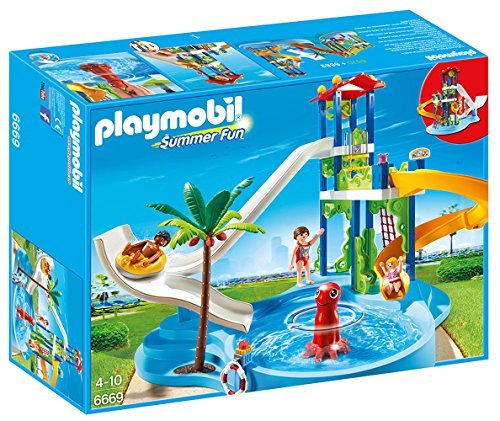 PLAYMOBIL - Parque acuático con toboganes (66690)