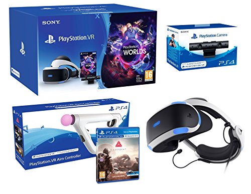 Playstation VR2 (CUH-ZVR2) Farpoint Pack + AimController + VR Worlds + Cámara VR