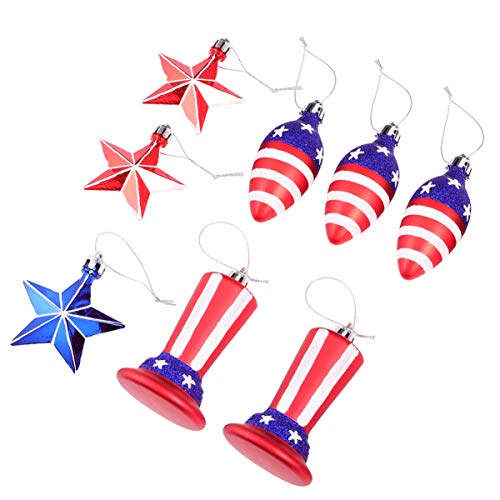 PRETYZOOM 1 Caja de 8 Piezas Colgantes del 4 de Julio Adornos de Navidad Árbol Blanco Azul para Bolas Rojas Decoraciones Y Ornamento Mini Bola Azul Marino Bombillas Grandes a Prueba de PRETYZOOM 1 Caja de 8 Piezas Colgantes del 4 de Julio Adornos de Navidad Árbol Blanco Azul para Bolas Rojas Decoraciones Y Ornamento Mini Bola Azul Marino Bombillas Grandes a Prueba de