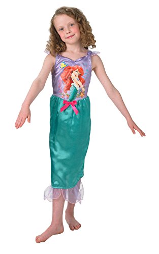 Princesas Disney - Disfraz de Sirenita Ariel para niña, infantil 5-7 años (Rubie's 888787-M)