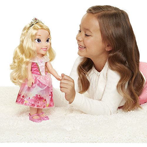 Princesas Disney, muñeca Aurora grande (35 cm) articulada con preciosos detalles