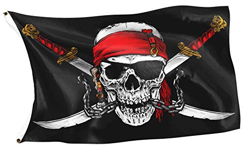 Rahmenlos - Bandera original de Piratas del Caribe