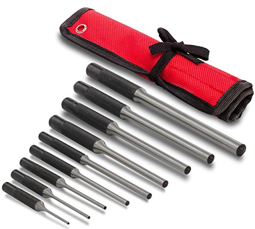 RAM-PRO - Juego de perforadoras con bolsa de almacenamiento, kit de herramientas de extracción de acero de 9 piezas, perfecto para joyas, relojes, rifle de pistola (AR-15) RAM-PRO - Juego de perforadoras con bolsa de almacenamiento, kit de herramientas de extracción de acero de 9 piezas, perfecto para joyas, relojes, rifle de pistola (AR-15)