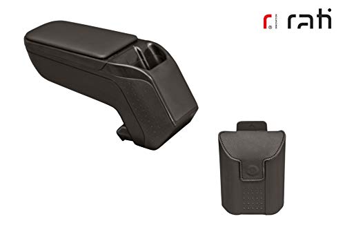 Rati Armster2 apoyabrazos central con compartimento de almacenamiento I compatible con SEAT ARONA 2018- / SEAT IBIZA 2017- [black] w pocket