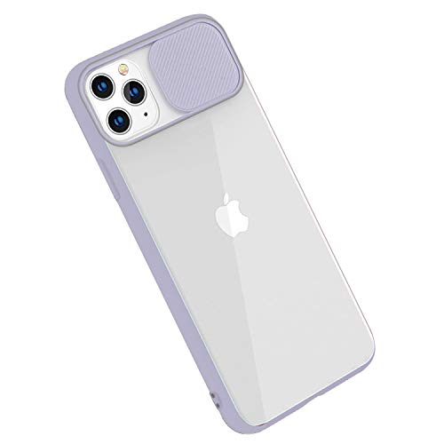 Rdyi6ba8 CamShield - Carcasa para iPhone 11 Pro Max, transparente, fina, ligera, antigolpes, para iPhone 11 Pro Max, color morado