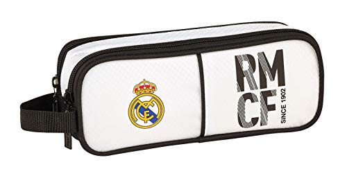 Real Madrid 811854513 2018 Estuches, 21 cm, Blanco