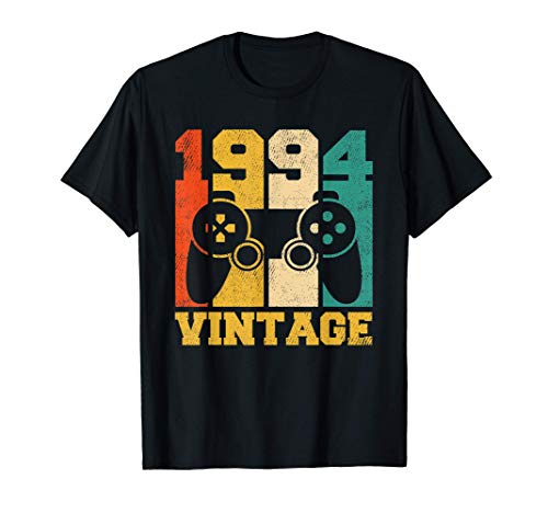 Regalos de 27 años Vintage Videojuego 1994 27 cumpleaños Camiseta