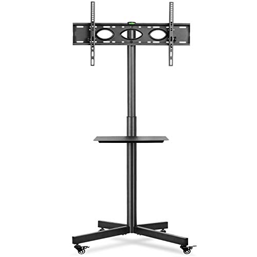 RFIVER Móvil Soporte TV de Suelo para Television de 32 a 60 Pulgadas con Ruedas Inclinación Altura Ajustable MAX Vesa 600x400mm MT2001