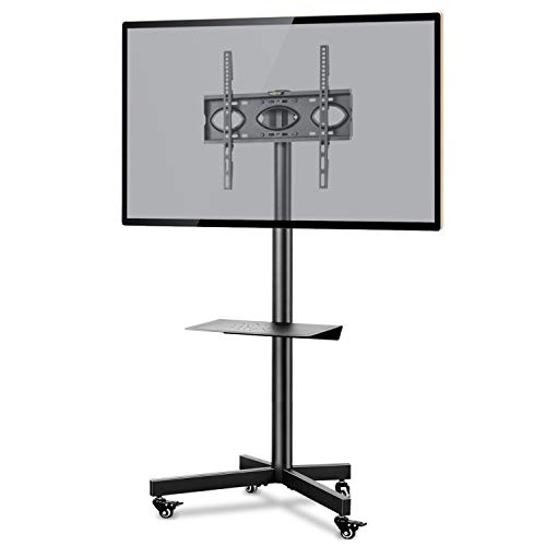 RFIVER Soporte TV con Ruedas para TV de 26 a 55 Pulgadas Soporte Movil de Suelo para Television hasta 40 kg MAX VESA 400x400mm RFIVER Soporte TV con Ruedas para TV de 26 a 55 Pulgadas Soporte Movil de Suelo para Television hasta 40 kg MAX VESA 400x400mm
