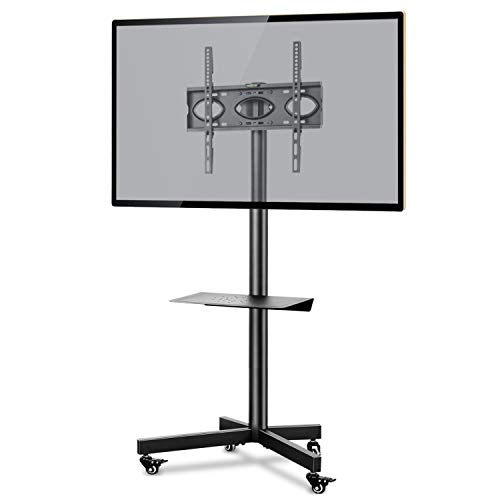 RFIVER Soporte TV con Ruedas para TV de 26 a 55 Pulgadas Soporte Movil de Suelo para Television hasta 40 kg MAX VESA 400x400mm